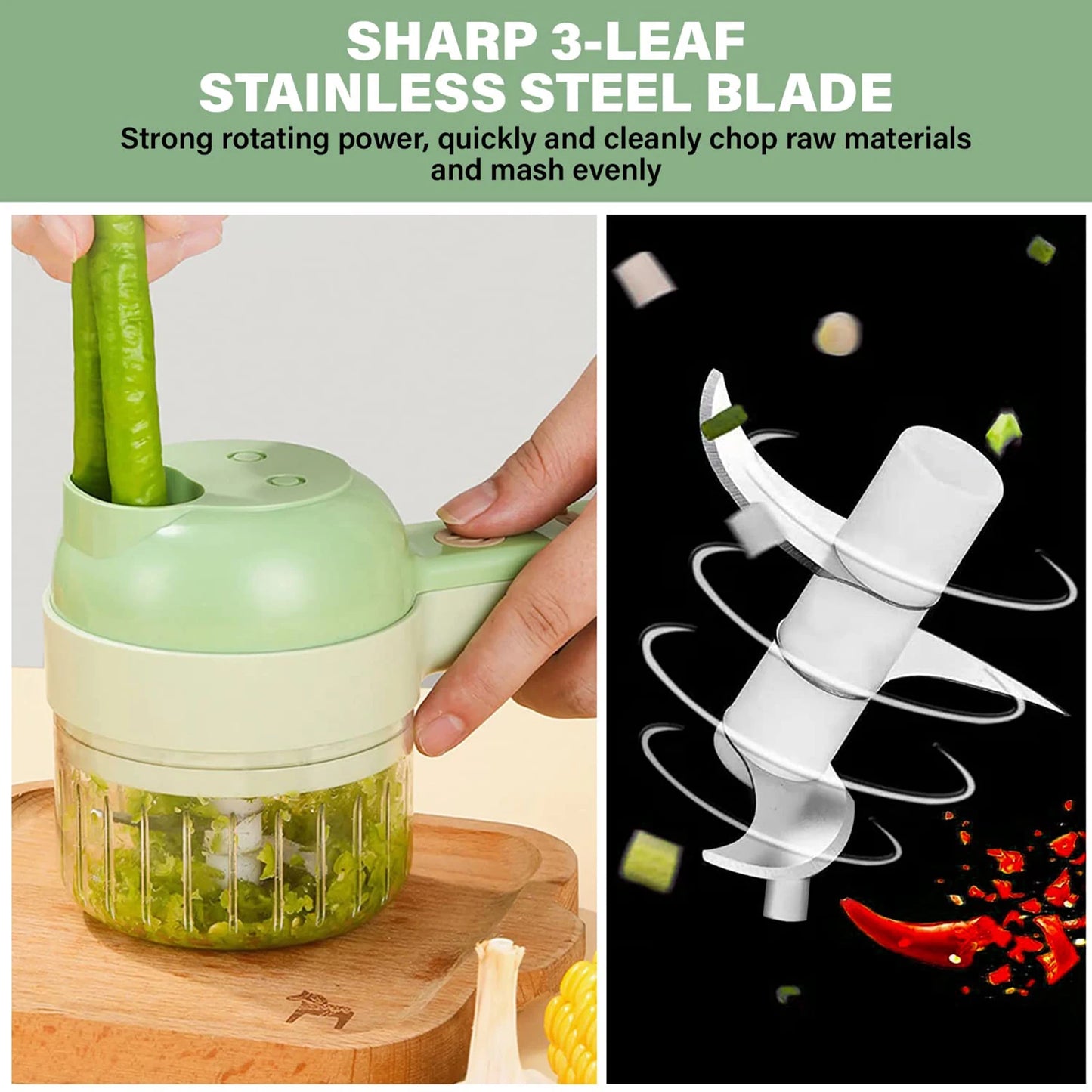 CleanGreen™- 4 in 1 Food Processor