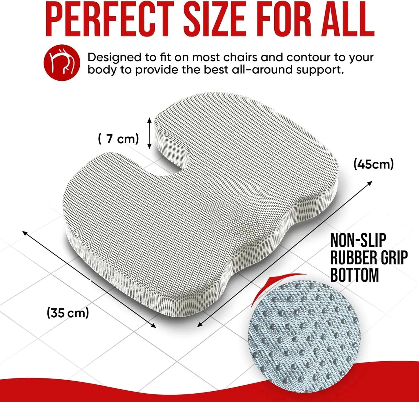 Ultimate Comfort Memory Foam Seat Cushion