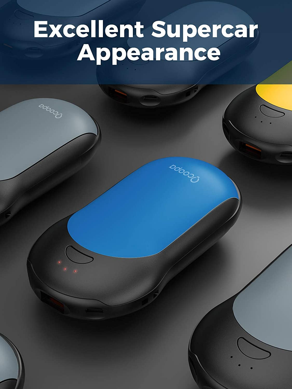 Rechargeable Hand Warmers, 10000Mah Electric Handwarmer Winter Warm 15 Hours Portable Hands Heater for Men Women