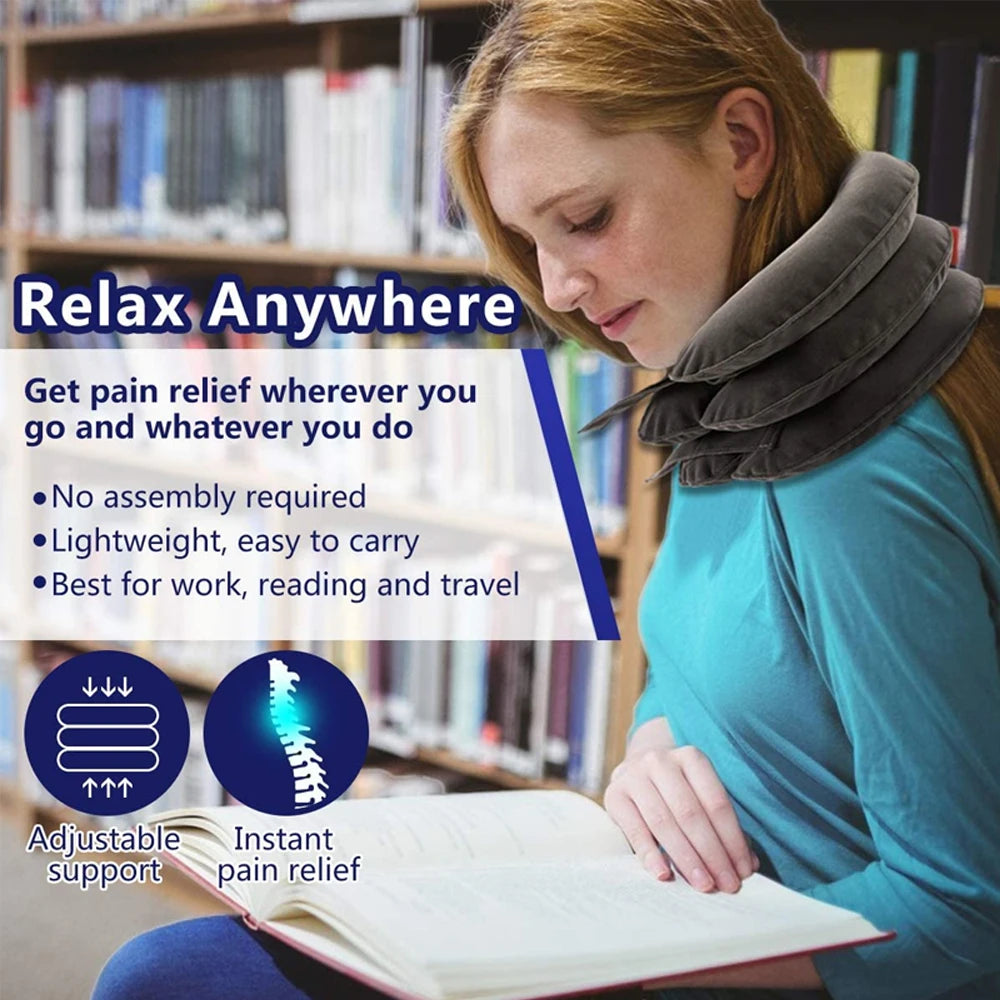 NeckPack™: Inflatable Cervical Traction & Pain Relief Collar