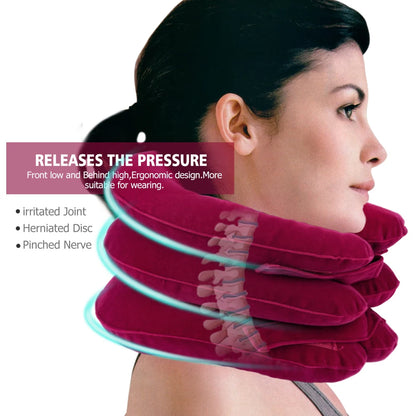 NeckPack™: Inflatable Cervical Traction & Pain Relief Collar