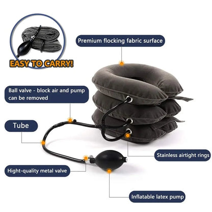 NeckPack™: Inflatable Cervical Traction & Pain Relief Collar