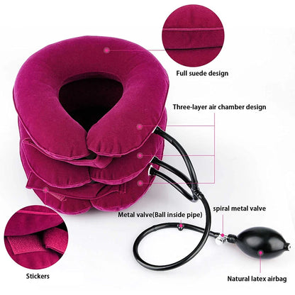 NeckPack™: Inflatable Cervical Traction & Pain Relief Collar