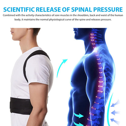 Adjustable Back Shoulder Posture Corrector Belt Clavicle Spine Support Reshape Your Body Home Office Sport Upper Back Neck Brace