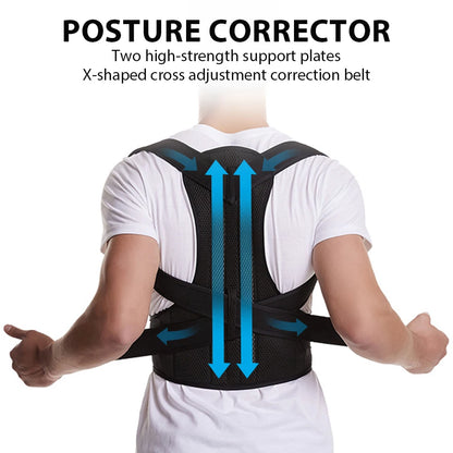 Adjustable Back Shoulder Posture Corrector Belt Clavicle Spine Support Reshape Your Body Home Office Sport Upper Back Neck Brace