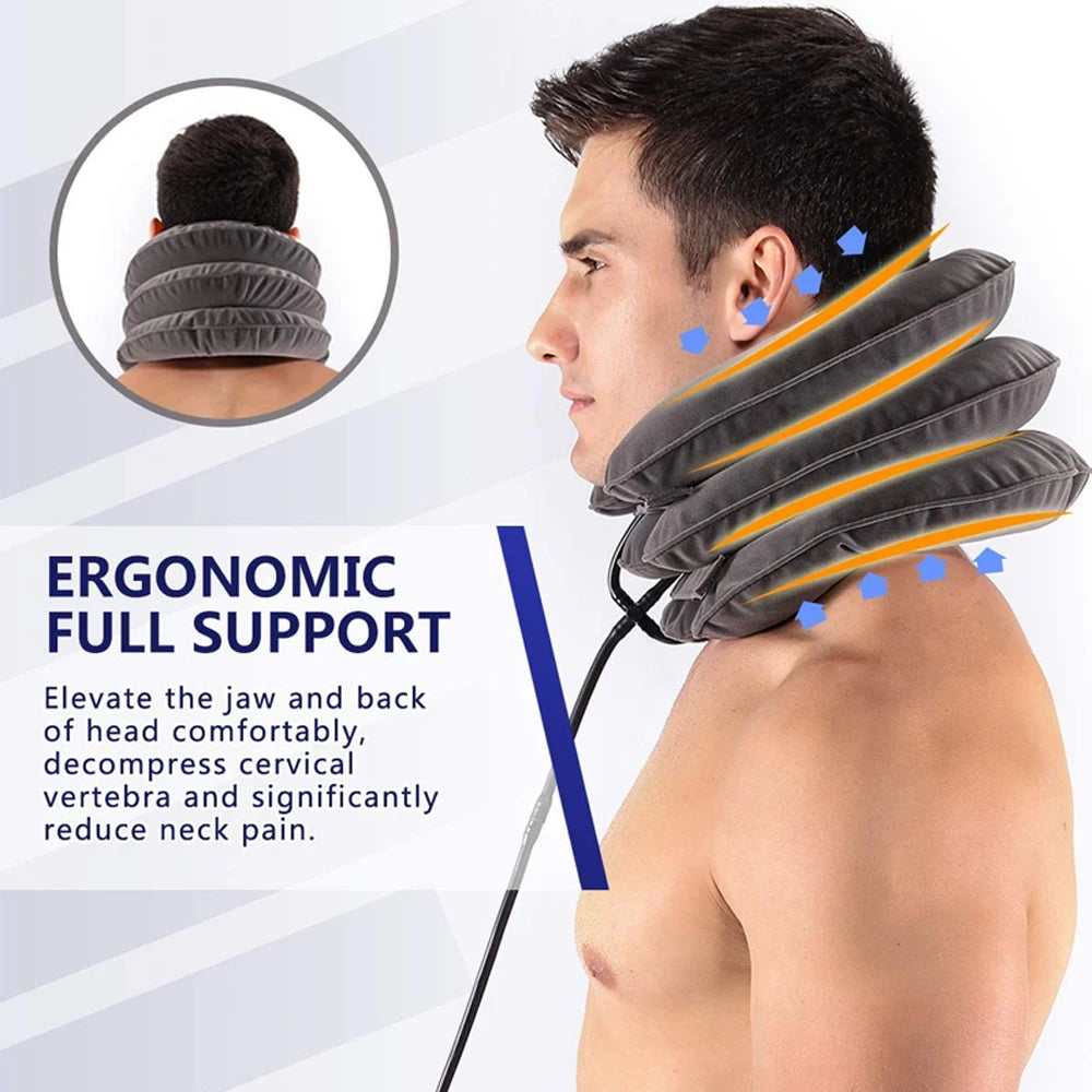 NeckPack™: Inflatable Cervical Traction & Pain Relief Collar
