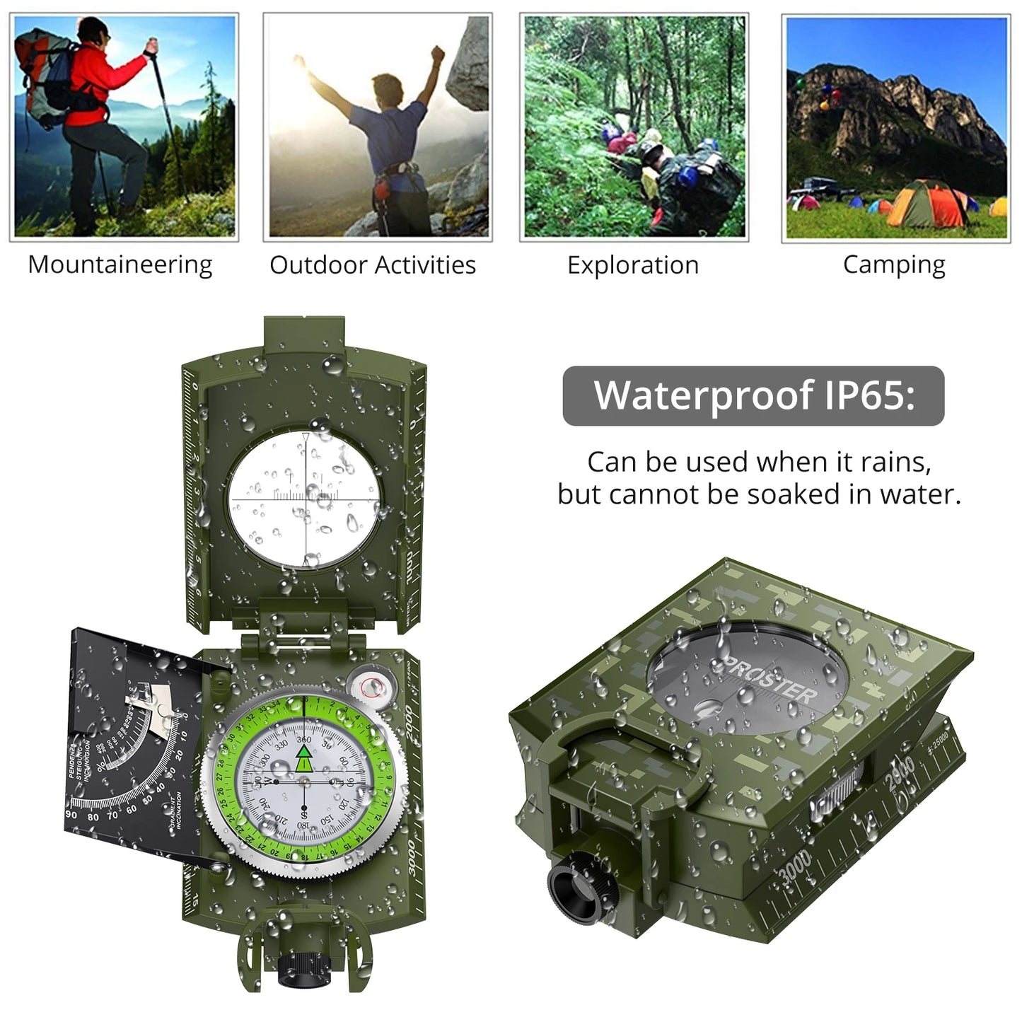 Proster Outdoor Profi-Kompakt-Kompass