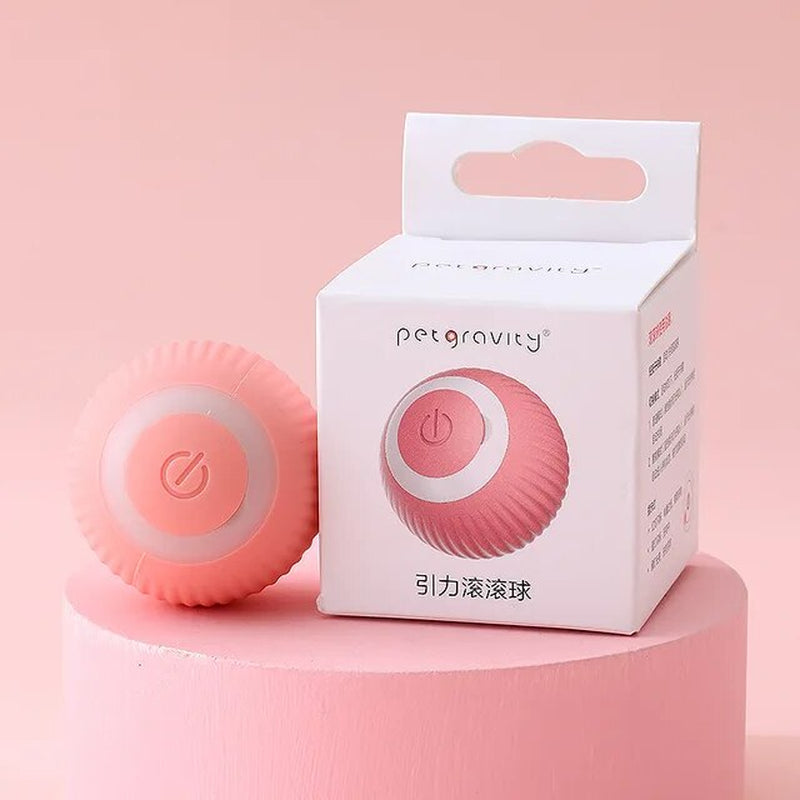Smart Electric Cat Ball Toys Automatic Rolling Cat Toys for Cats Training Self-Moving Kitten Toys for Indoor Interactive Playing